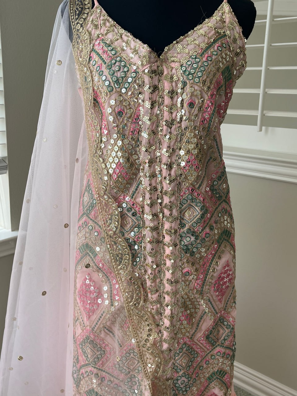 Beautiful Sequin Sharara with Palazzo