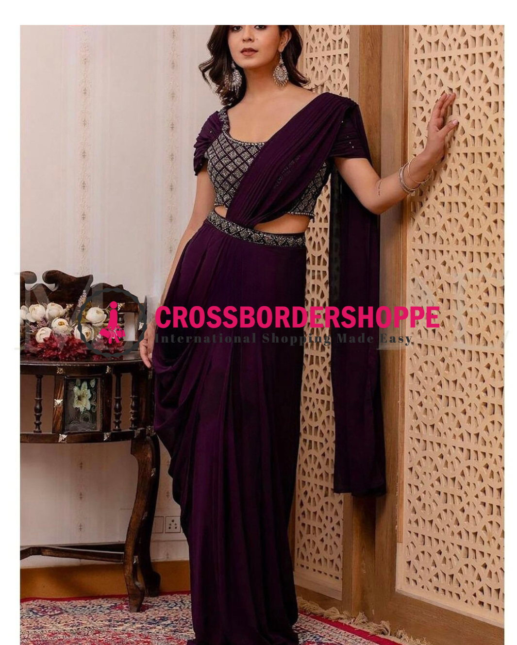 Ready to Wear Cocktail Saree with Blouse