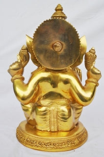 Brass Metal Lord Ganesha Hand Made Statue