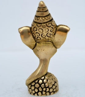 Brass Small Ganesh Statue handmade ganesh trunk statue