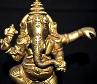 Ganesha Dancing Statue Made in Brass